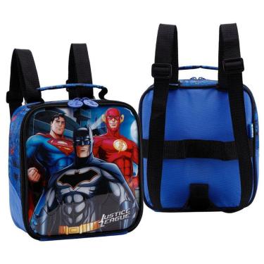 Imagem de Lancheira Batman Superman Bolsa Térmica Escolar Infantil Dc