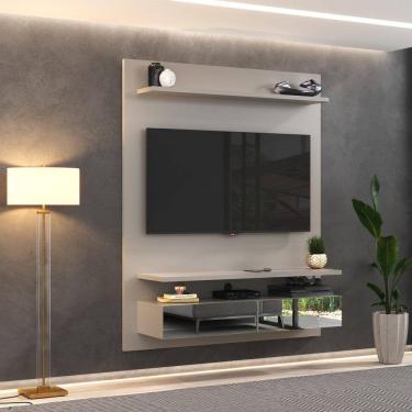 Imagem de Painel para TV até 55 Polegadas 2 Gavetas Espelhadas Bp1060e Foscarini Nude