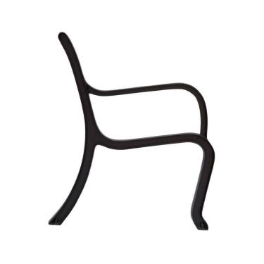 Imagem de Par Pé De Banco Toronto Praça Jardim Em Alumínio Fundido