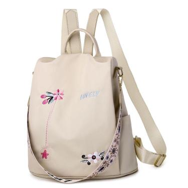 Imagem de Mochila feminina, leve, impermeável, bolsa de ombro escolar