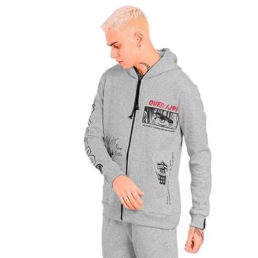 Imagem de Moletom Masculino Aberto Canguru Capuz Anime