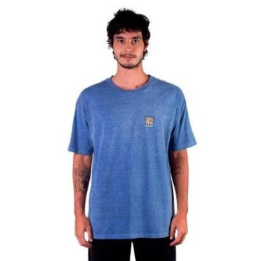 Imagem de Camiseta Manga Curta Rvca Reactor Slub R461A0098 Azul-Masculino