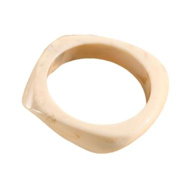 Imagem de Caiyao Pulseira de resina acrílica colorida, pulseiras, placa de acetato de tartaruga, vintage, ampla irregular, geométrica, pulseira de plástico para mulheres e adolescentes, 2.48 inches, Metal,