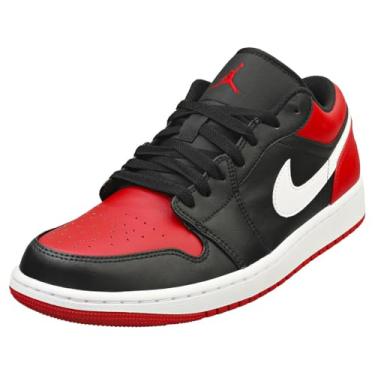 Imagem de Nike T nis masculino Air Jordan 1 Low bico alternativo 553558 066, Branco/preto, 11