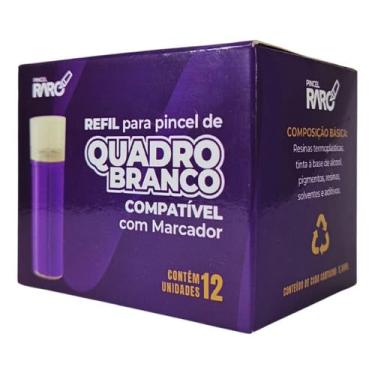 Imagem de Refil Recarga Tinta Marcador Caneta Pincel Pilot Kit 3 Cxs Violeta