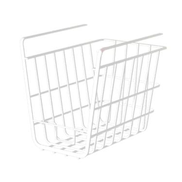 Imagem de Cesta de Armazenamento Pendurada Sob a Prateleira, Cesta de Arame Sob a Prateleira Organizador de Cesta de Armazenamento Suspensa Sob o Armário Adicionar Rack de Armazenamento