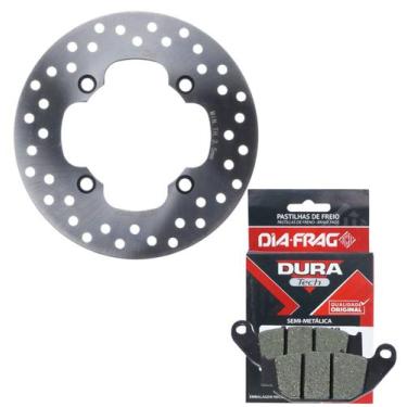 Imagem de Disco de Freio Traseiro Nxr 160 Bros 2015 A 2017 + Pastilhas Diafrag -