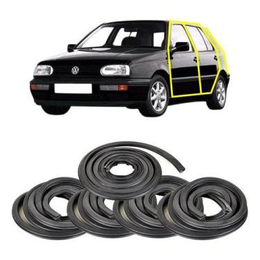 Imagem de Jogo Borracha Vedação 4 Portas E Porta Malas Golf Ate 2000 - Disk Bor