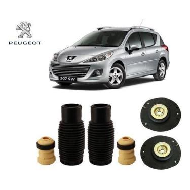 Imagem de 2 Kit Coxim Batente Coifa Do Amortecedor Dianteiro Peugeot 207 Sw 1.0 