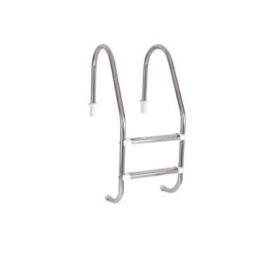 Imagem de Escada Piscina Aço Inox Com Degraus Corrimão Resistente - Supera Inox 
