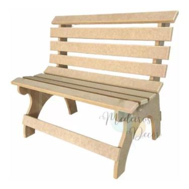 Imagem de Banquinho Decorativo Festa Mdf (cru) - medeiros decor