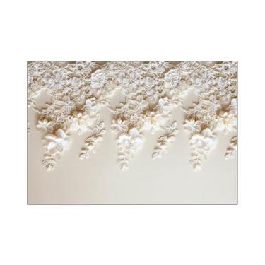 Imagem de Fundo Fotográfico 2,20 x 1,50 - Namorados Flores de Rendas Off White 1