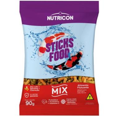 Imagem de Alimento para Peixe Nutricon Carpa Sticks Food Mix 90gr