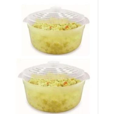 Imagem de kit 2 Panela De Arroz Para Micro-ondas 2,5 Litros - NITRON