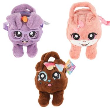 Imagem de Bolsa de Pelúcia Infantil Pet Sortida Linha Make Brinq com Alça Transv