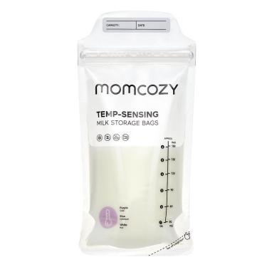 Imagem de Sacos de armazenamento de leite materno Momcozy Temp-Sensing 180 mL 50 unidades