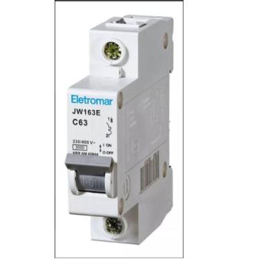 Imagem de Disjuntor unipolar 10a / 20a / 32a din - eletromar - Elétromar, 16A