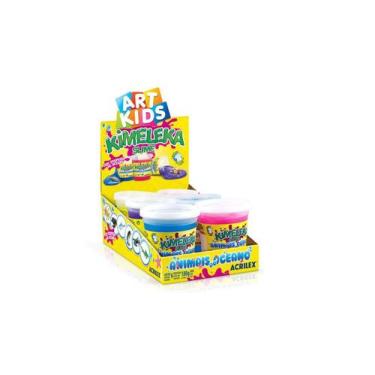 Imagem de Slime Kimeleka Animais Oceano Pote 180G - Kit Com 6 Unidades - Acrilex