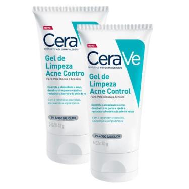 Imagem de Kit 2 CeraVe Gel de Limpeza Acne Control 140g