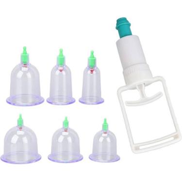 Imagem de 6 Copos Chines Sucção Terapia Ventosa Cupping Massagem - SWEET HOME