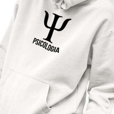 Imagem de Blusa Moletom Masculino Estampado Psicologia Simbolo em Algodão Fio 30