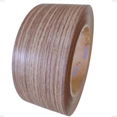 Imagem de Fita De Pvc Mdf Madeirado Freijo Ambar Eucatex 64mm X 20m Moveis Acaba