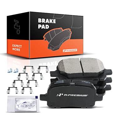 Imagem de A-Premium Conjunto de pastilhas de freio a disco de cerâmica frontal compatível com modelos selecionados Lexus e Toyota - ES300 1997-2001, RX300 1999-2001, Avalon 1998-2004, Camry 1997-2001, Solara