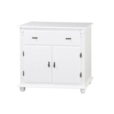 Imagem de Balcão 80cm - 2 Portas + 1 Gaveta e Pés Torneados - Tommy Design - Mey