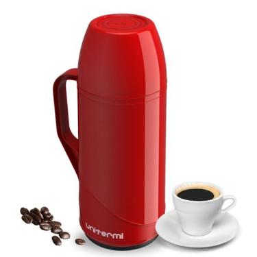 Imagem de Garrafa De Café Térmica de Mesa Roma 500ml Vermelha Unitermi, Vermelho