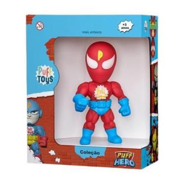 Imagem de Boneco Super Home teia Vinil Brinquedo Macio - Puff Toys Hero