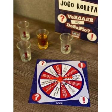 Imagem de Jogo roleta verdade ou desafio com 4 shots - MIESS