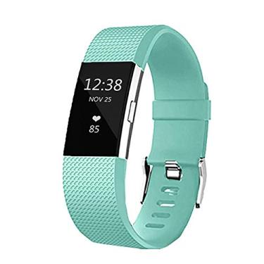 Imagem de Pulseiras de substituição para Fitbit Charge 2, pulseiras clássicas de silicone ajustáveis para Fitbit Charge 2, mulheres e homens