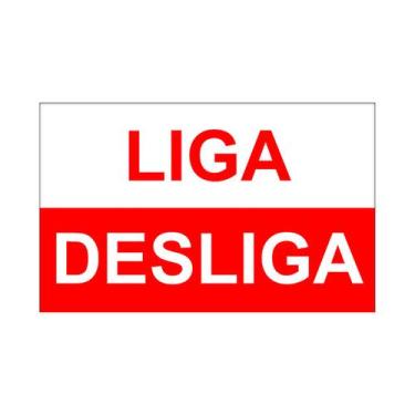 Imagem de Kit com 2 Cartelas de Placas Adesivas Autocolantes - Etiquetas Liga e 