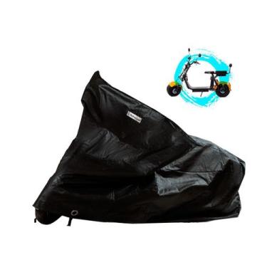 Imagem de Capa de Chuva Moto Patinete Moto Scooter Elétrico Chuva Sol - Kahawai 