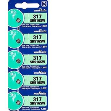 Imagem de Bateria 317 SR516SW Sony/Murata C/5 Unidades Pilha 1.55V