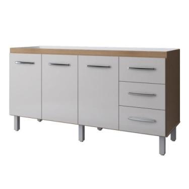 Imagem de Balcão Para Pia Emily 160 cm Moblis, Savana Off White