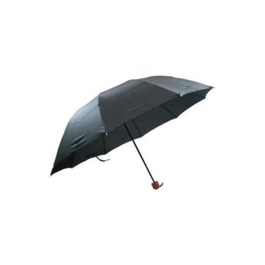 Imagem de Guarda chuva de bolsa Preto Classe 101cm Aberto Tecido Dropdry Anti - 