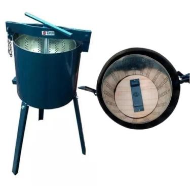 Imagem de Prensa Manual Banha Torresmo Toucinho 12l Aço Espremedor Uva - Zatti