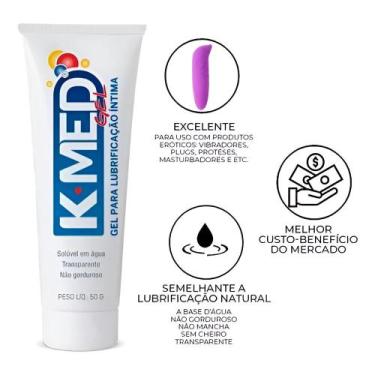 Imagem de Gel Lubrificante Neutro Íntimo K MED Á base d'água 50g - CIMED