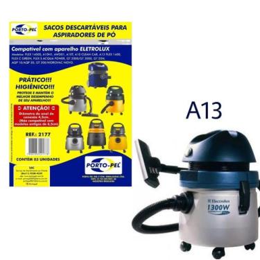 Imagem de Kit 6 Sacos Aspirador de Pó Electrolux - A13 (2177) - Porto-Pel