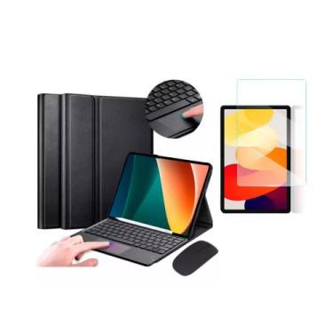 Imagem de Capa com Teclado + Mouse + Película Para Tablet Redmi Pad SE 8.7 - Fam