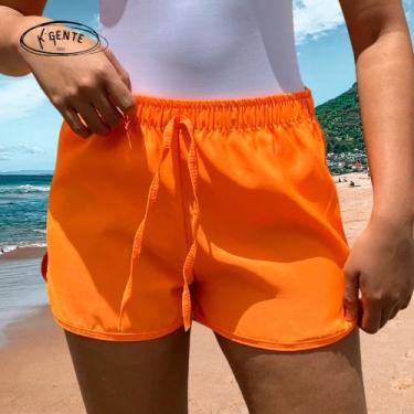 Imagem de kit com 3 short tactel feminino boxe para academia saida de praia - co