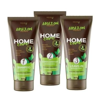 Imagem de Kit Manutenção Capilar Home Care Amazon Therapy 3X300Gr