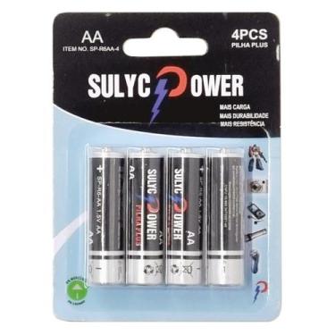 Imagem de Pilha Aa Pequena Comum Plus Cartela Com 4 Unidades - SULYC POWER