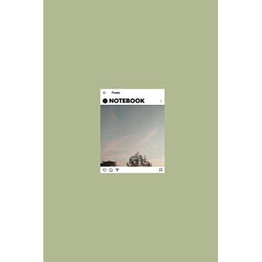 Imagem de Notebook: lined Journal- Instagram Design - Large (6 x 9 inches) - 101 Pages –Green Vert De Tree: Composition Book Perfect bound, Soft Cover - Minimal style