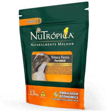 Imagem de Ração Nutrópica Extrusada Super Premium Trinca Ferro Reprodução FertMAX - 2,5kg Alimento Completo e Balanceado para Pássaros Pixarro Fêmeas Período Reprodutivo Crescimento dos Filhotes