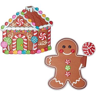 Imagem de CakeDrake Cake, Cupcake,Donut, Cookie Decor; gingerbread house man Cake Layon Decor (24 pcs)