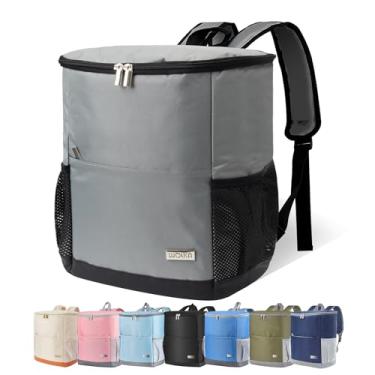 Imagem de Wolka Mochila térmica pequena à prova de vazamento, 30 latas, à prova de vazamento, bolsa térmica leve à prova d'água para retenção de 12h de quente/frio - Cooler portátil macio para viagens