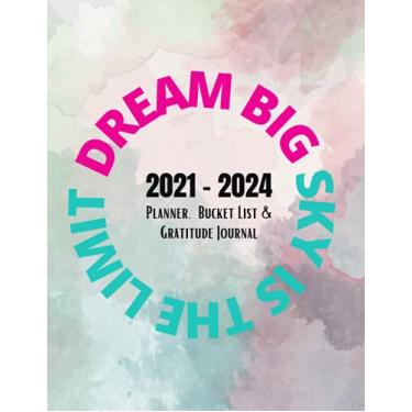 Imagem de Monthly Business Academic Calendar Planner, Gratitude Journal and Bucket List: 8.5" x 11" November 2021 to December 2024 Agenda Schedule Organizer, 120 Pages