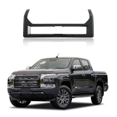 Imagem de HIRUFAIT Acabamento da moldura da saída de ar do console central para Mitsubishi Triton e acessórios L200 2024 2025, console central ABS capa decorativa para saída de ar condicionado